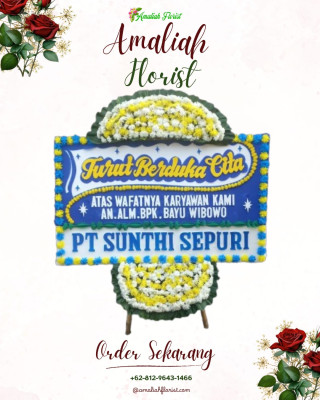 Papan Bunga Duka di Cibogo